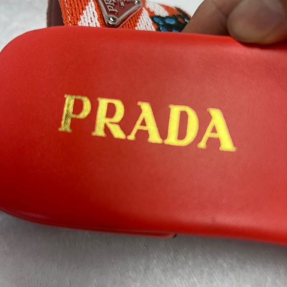 PRADA Embroidered Fabric Slippers - Picture 4 of 4